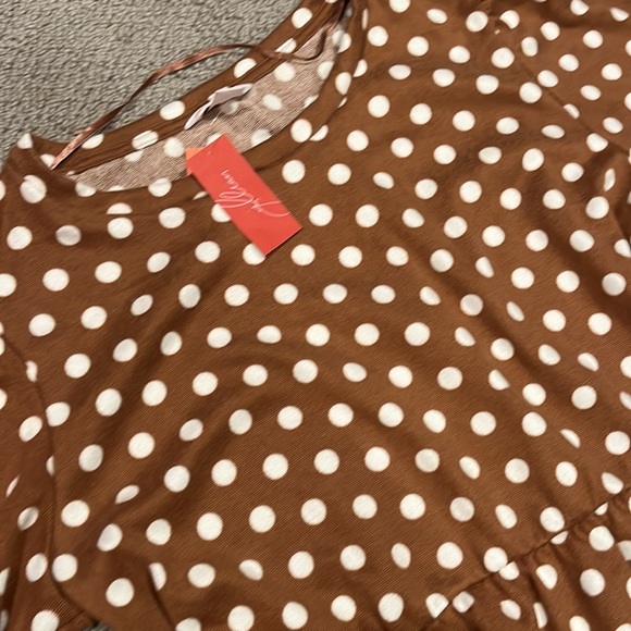 jillian harris  X joe fresh polka dot dress NEW size L - Picture 5 of 7